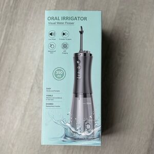 Oral Irrigator Visual Water Flosser - Black
